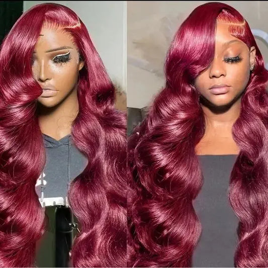 99J Raw Indian Hair Wigs Human Hair Glueless HD Lace Front Vietnamese Cuticle Aligned Hair HD Lace Frontal Wigs for Black Women