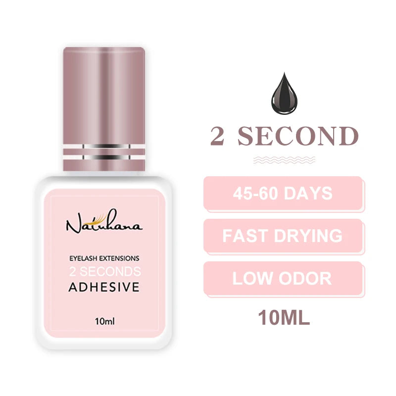 NATUHAHA 5 pcs/lot Eyelashes Glue Fast Drying Long Lasting Lashes Adhesive Low Smell Mink Eyelash Glue Makeup Tools Set