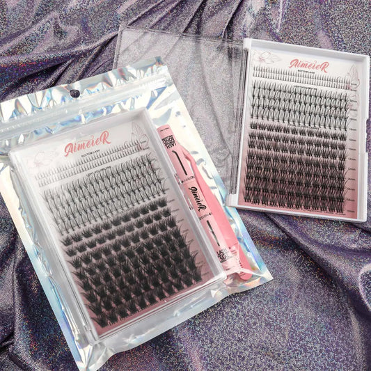 US Local Stock Eye Lash Cluster DIY Individual Lash Cluster Kit C Curl Eyelash Clusters Extensions Kit Custom Logo