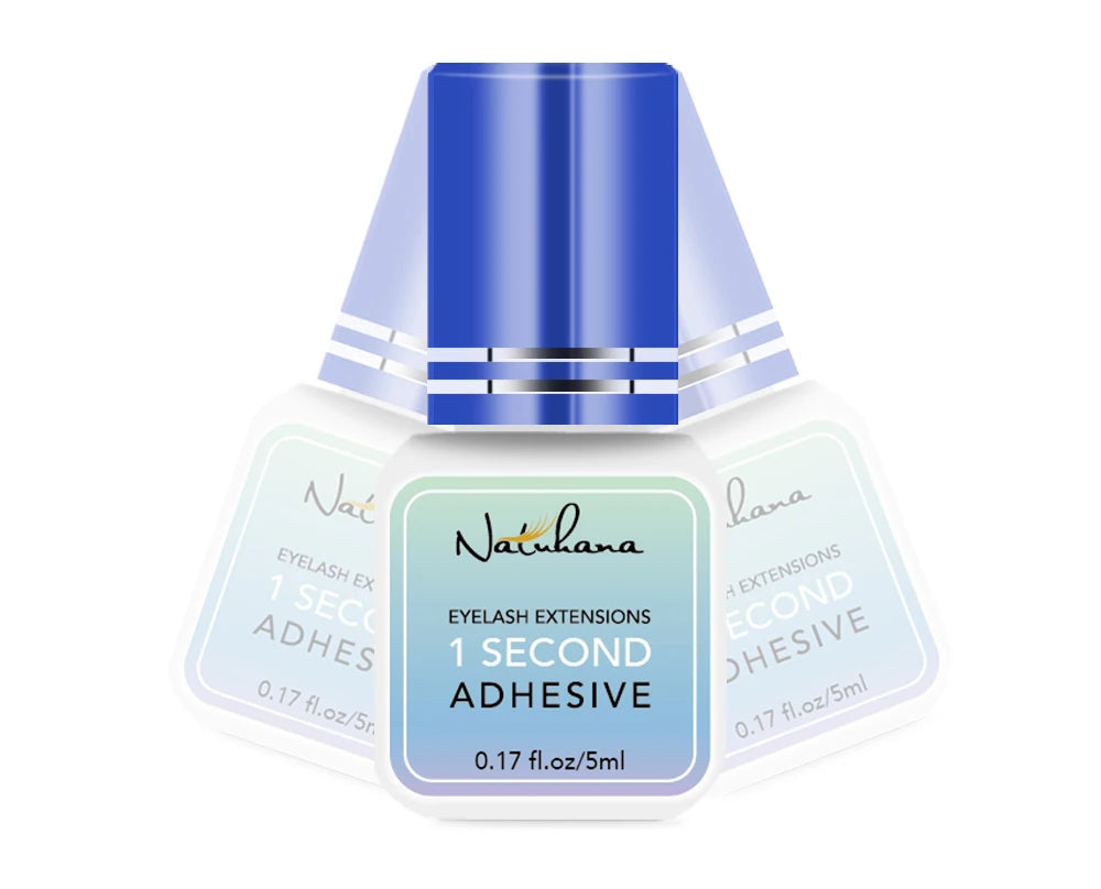 NATUHAHA 5 pcs/lot Eyelashes Glue Fast Drying Long Lasting Lashes Adhesive Low Smell Mink Eyelash Glue Makeup Tools Set