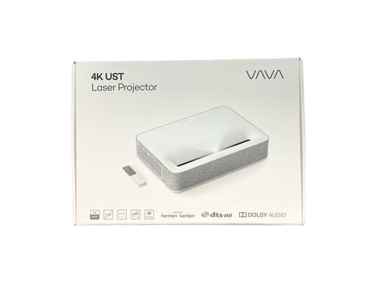 Wupro x VAVA 4K DLP Proyector Smart Android Native 4K UHD Projector Home Theater 2500ANSI Lumens  Ultra Short Throw Projector