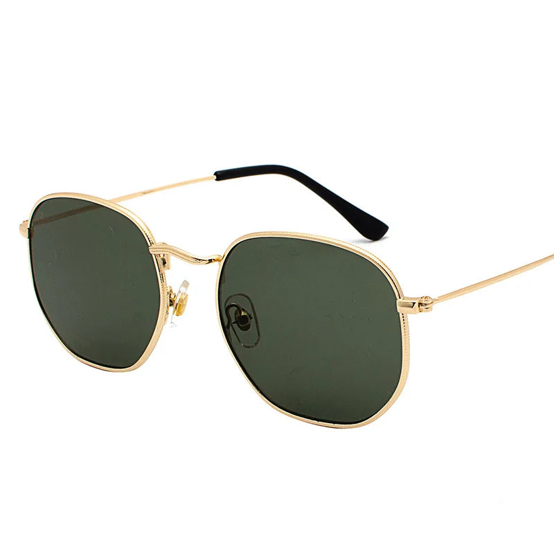 Vintage Metal Men Sunglasses Brand Designer Sun Glasses Women Female Classic Driving Eyewear uv400 Oculos De Sol Masculino
