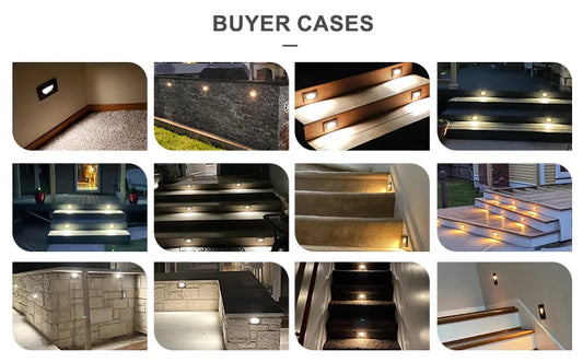 USA Warehouse ETL Listed Outdoor Indoor Vertical IP65 Waterproof 3CCT Selectable Home Led Stair Step Side Wall Light