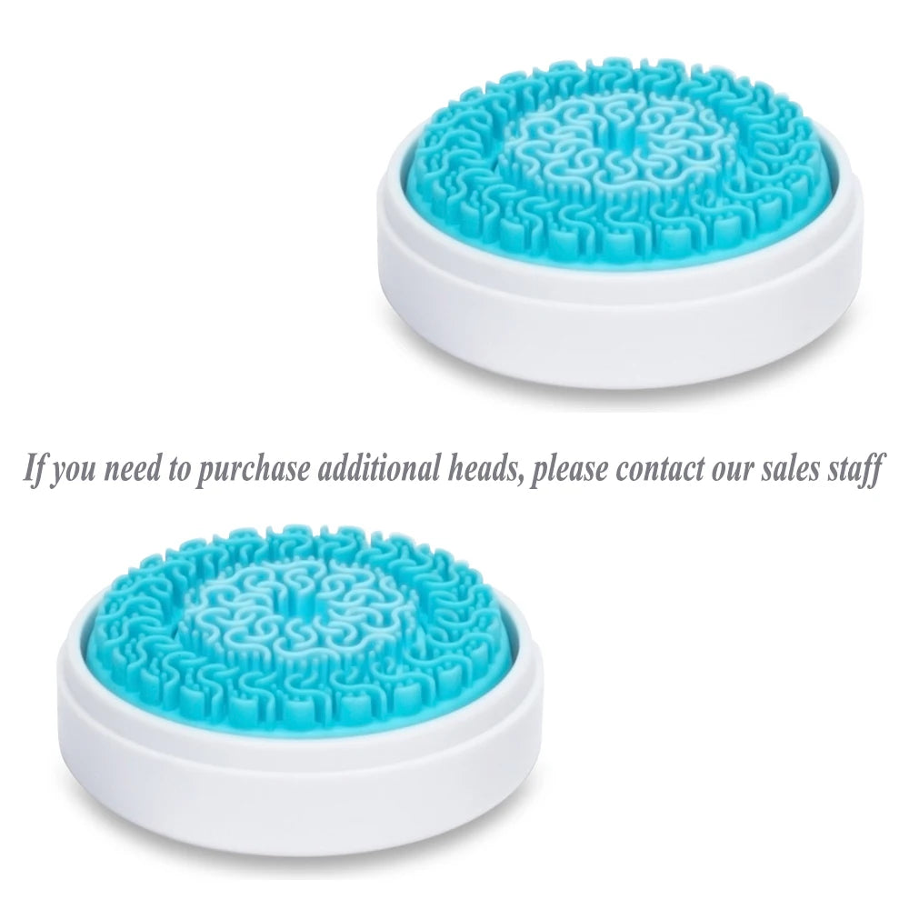 Facial Cleansing Brush Sonic Electric Face Cleanser Waterproof Soft Deep Pore Massage 3 Heads 4 Modes Blackhead Remover Machine