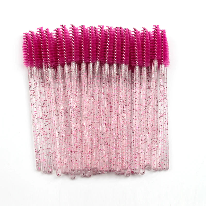 5/25/50 Pcs Eyelash Brushes Makeup Brushes Disposable Mascara Wands Applicator Spoolers Eye Lashes Cosmetic Brush Makeup Tools