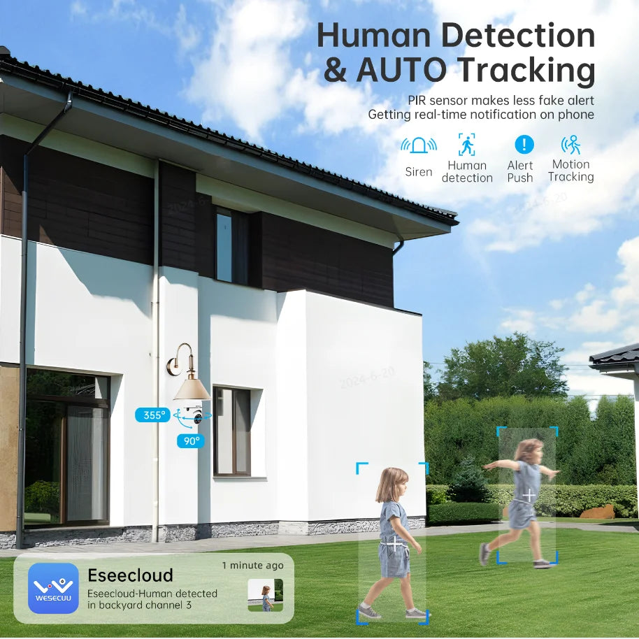 WESECUU Home Light Bulb Lamp E27 PTZ WIFI 360 Degree Wireless IR Security CCTV Camera Dual Band 2MP 3MP Bulb Camera