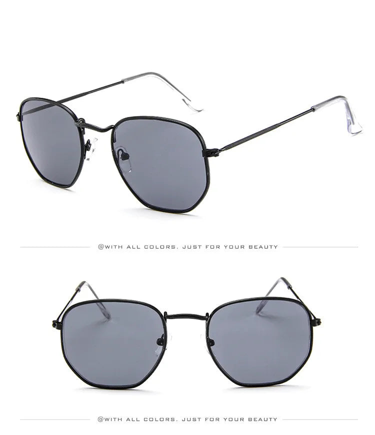 Vintage Metal Men Sunglasses Brand Designer Sun Glasses Women Female Classic Driving Eyewear uv400 Oculos De Sol Masculino