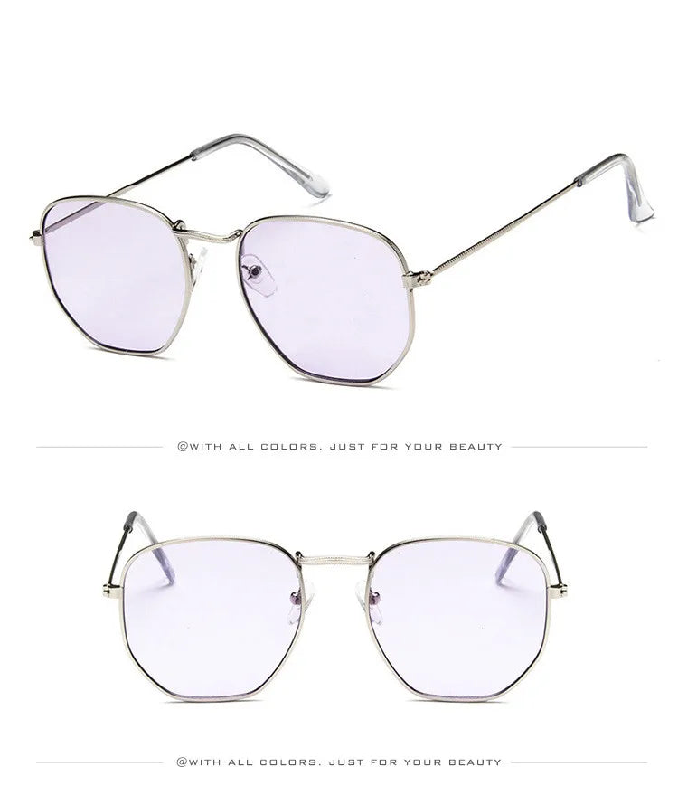 Vintage Metal Men Sunglasses Brand Designer Sun Glasses Women Female Classic Driving Eyewear uv400 Oculos De Sol Masculino