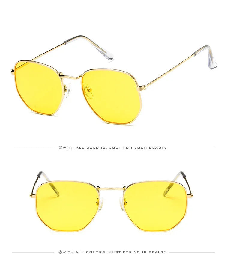 Vintage Metal Men Sunglasses Brand Designer Sun Glasses Women Female Classic Driving Eyewear uv400 Oculos De Sol Masculino