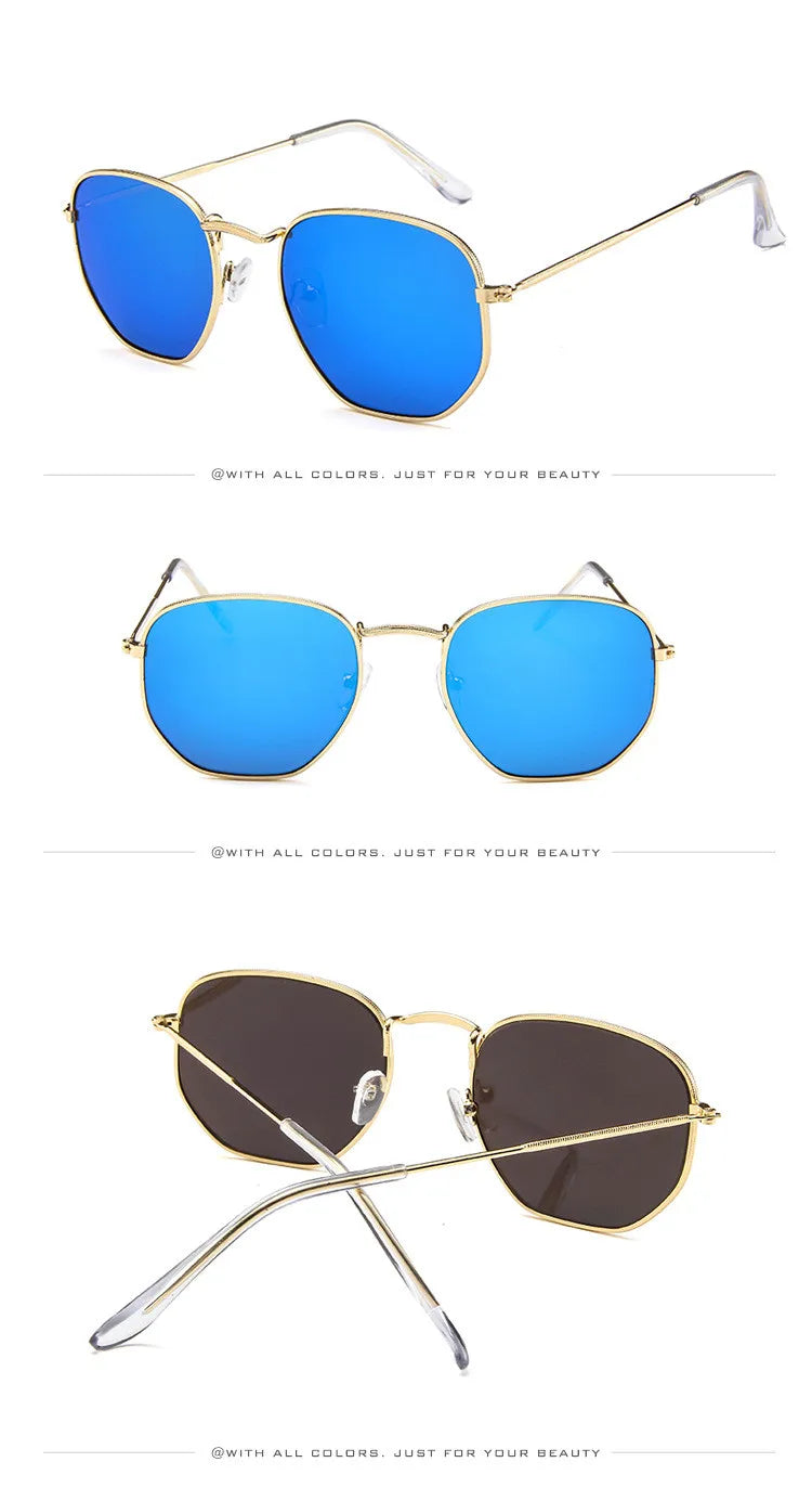 Vintage Metal Men Sunglasses Brand Designer Sun Glasses Women Female Classic Driving Eyewear uv400 Oculos De Sol Masculino