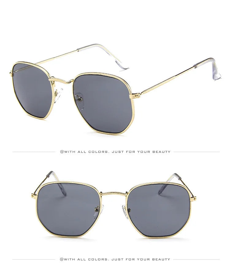 Vintage Metal Men Sunglasses Brand Designer Sun Glasses Women Female Classic Driving Eyewear uv400 Oculos De Sol Masculino