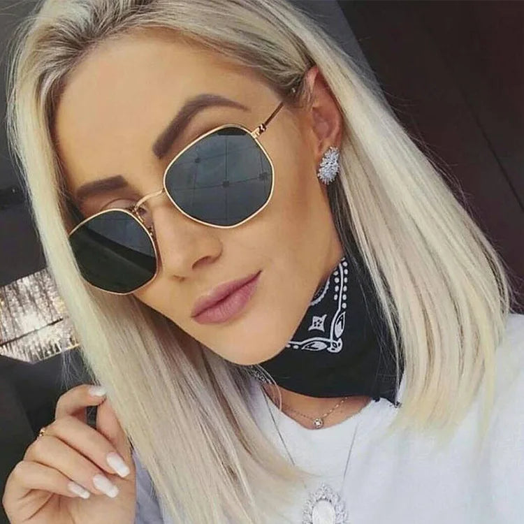 Vintage Metal Men Sunglasses Brand Designer Sun Glasses Women Female Classic Driving Eyewear uv400 Oculos De Sol Masculino