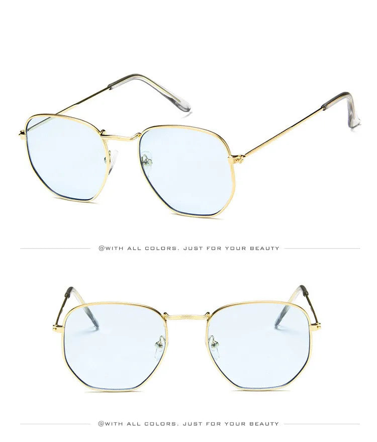 Vintage Metal Men Sunglasses Brand Designer Sun Glasses Women Female Classic Driving Eyewear uv400 Oculos De Sol Masculino