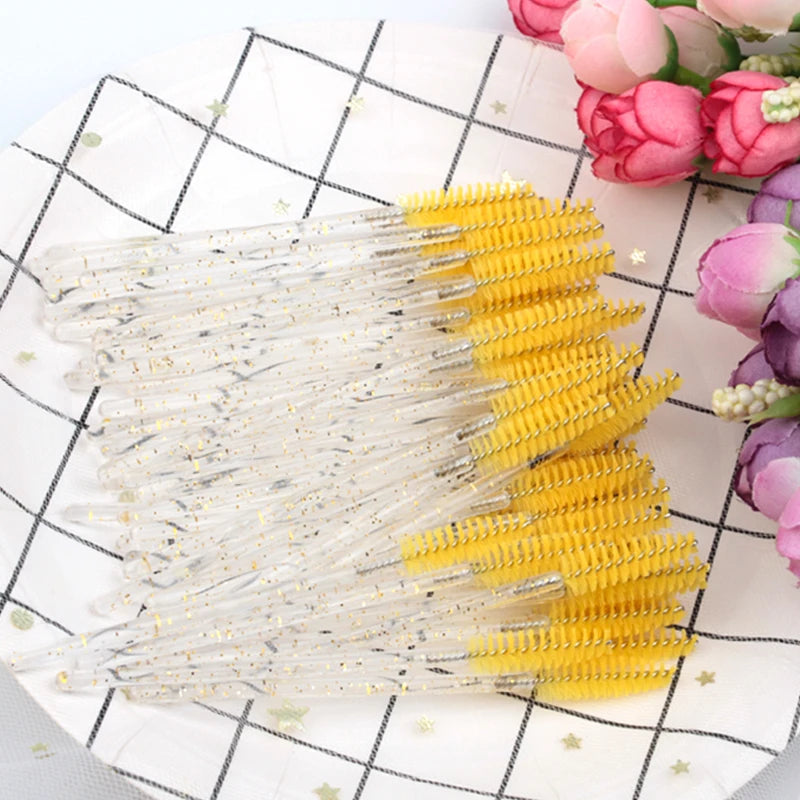 5/25/50 Pcs Eyelash Brushes Makeup Brushes Disposable Mascara Wands Applicator Spoolers Eye Lashes Cosmetic Brush Makeup Tools