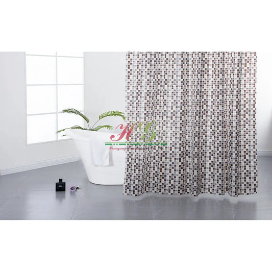 No Tariff PVC Shower Curtain Best Choice for Bathroom Stylish Printed Design Affordable Quality