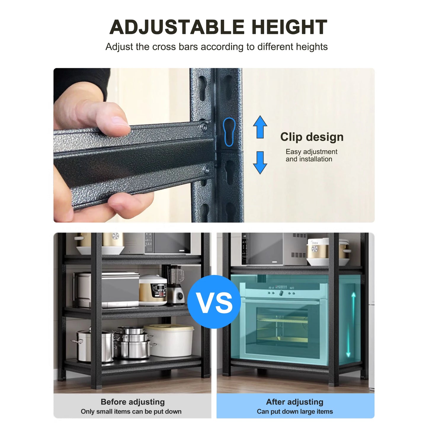American  Warehouse Sends to Customer Address 5 Home Shelf Garage Steel 5 Layer Steel Boltless Garage Storage Rack Shelves Racks