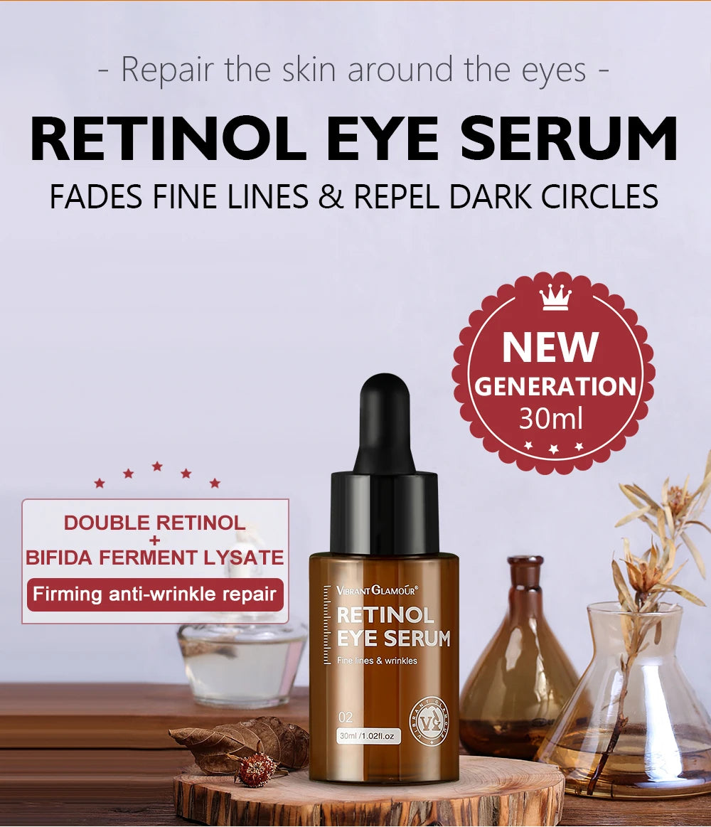 VIBRANT GLAMOUR Retinol Set Face Cream+Facial Serum+Eye Serum +Eye Cream 4pcs