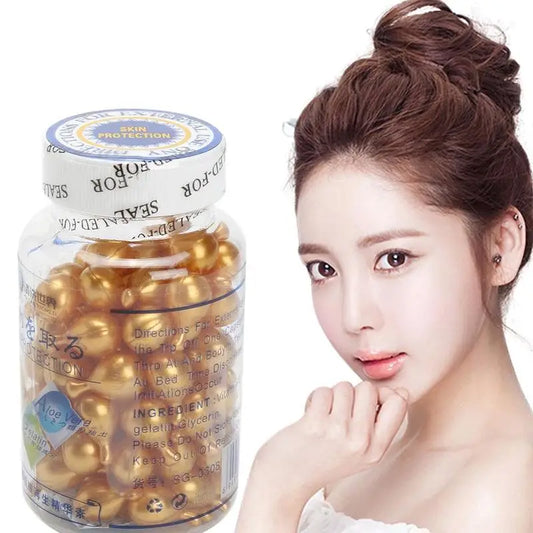 3pcs Vitamin E Extract Capsules Moisturizing and hydrating Ve Serum Facial  Capsule 90pcs/bottle