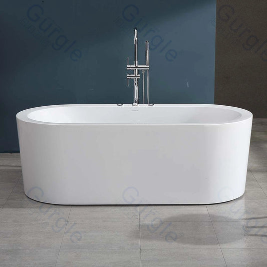 Indoor Massage Bathtub Free Standing Bath Acrylic Hot Spa Bathtubs Modern Style Bathtub for Adults