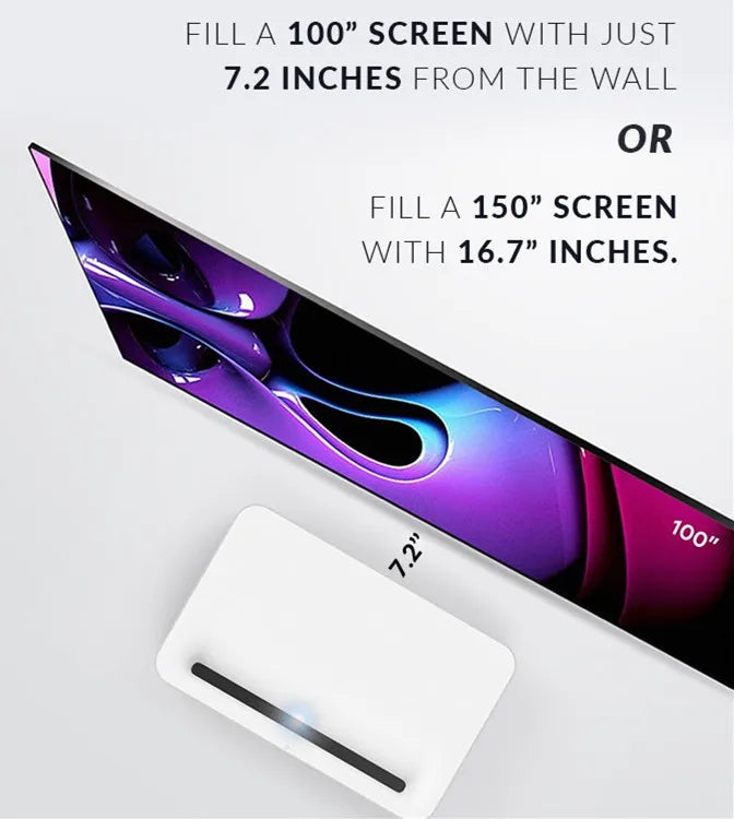Wupro x VAVA 4K DLP Proyector Smart Android Native 4K UHD Projector Home Theater 2500ANSI Lumens  Ultra Short Throw Projector
