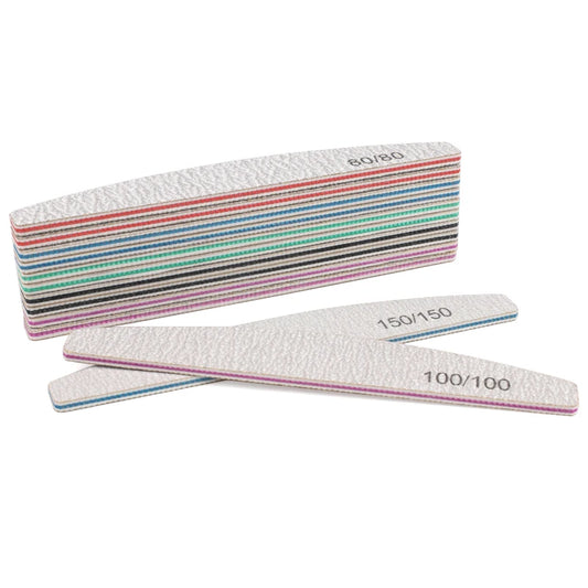 3/5Pcs Thick Sandpaper Nail File 80/100/150/180/240 Boat Lime a ongle Professional Sanding Grinding Manicure Care Tool Supply