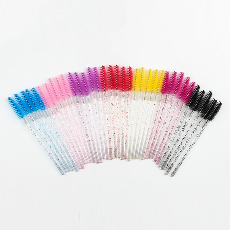 5/25/50 Pcs Eyelash Brushes Makeup Brushes Disposable Mascara Wands Applicator Spoolers Eye Lashes Cosmetic Brush Makeup Tools
