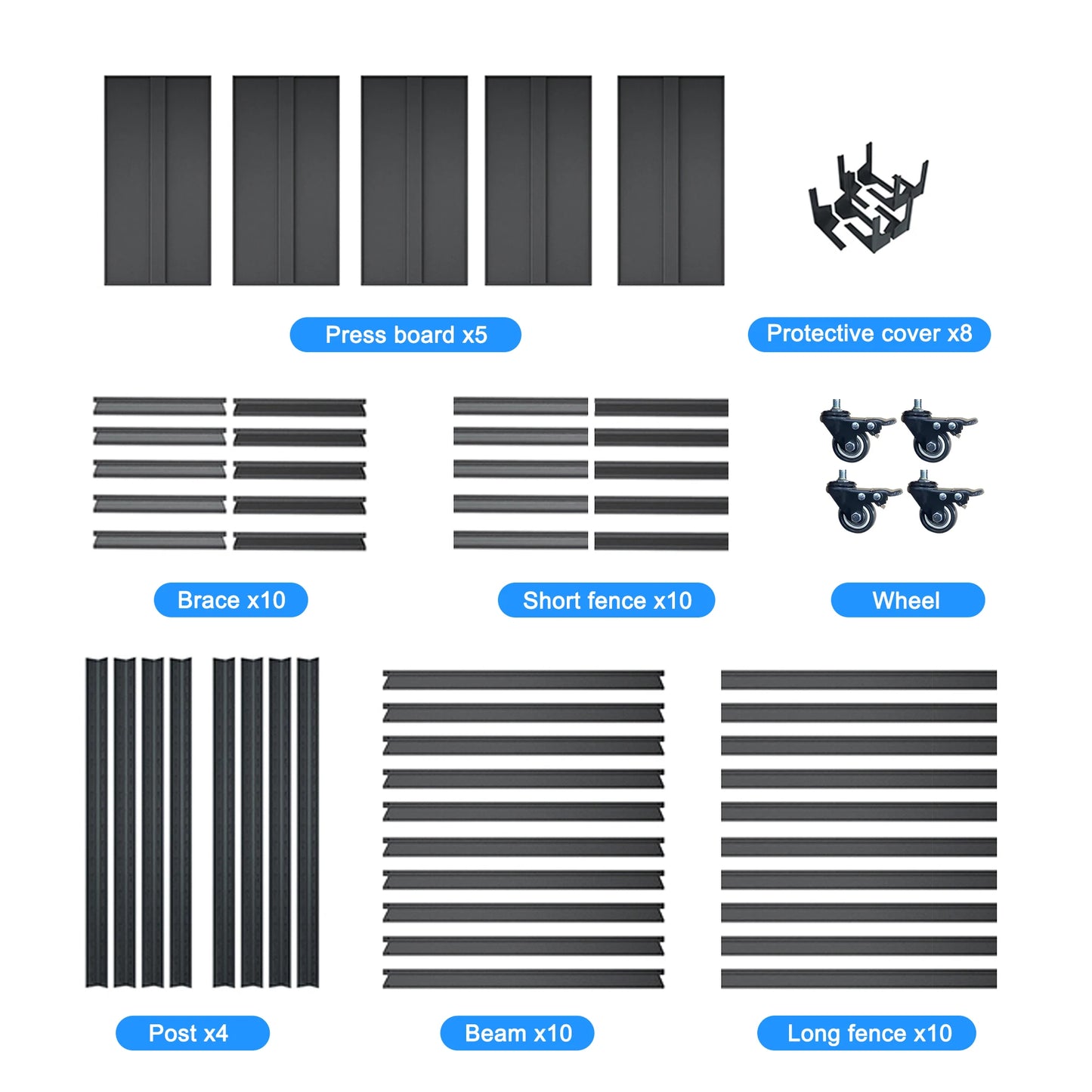 American  Warehouse Sends to Customer Address 5 Home Shelf Garage Steel 5 Layer Steel Boltless Garage Storage Rack Shelves Racks