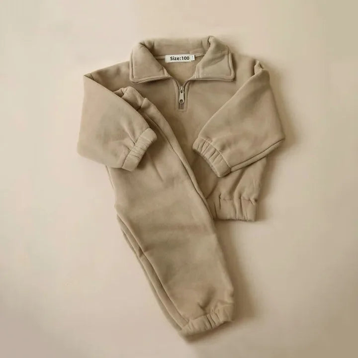 Kids Sportswear Suits for Children Warm Autumn Winter Fleece Jacket + Pant Baby Kids Boy Girl Tracksuits Clothes Outfit