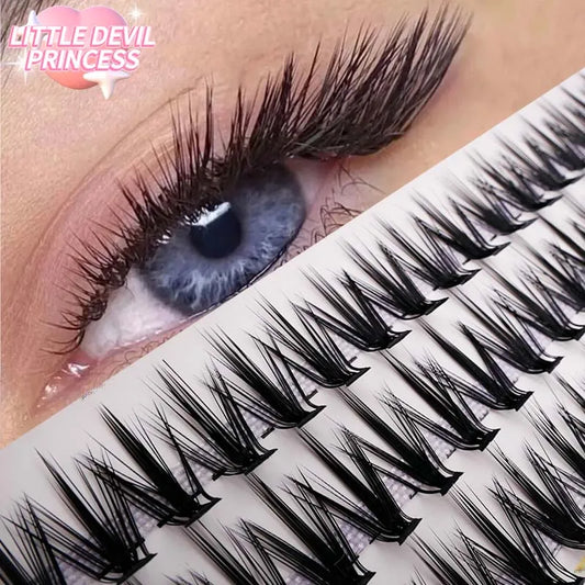 New 20D L Curl Cluster Eyelash Extensions Natural Mink Lashes 1 Box/60 Bundles Individual Eyelash Makeup Tools Cilias Volume
