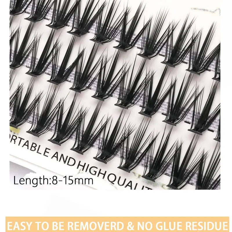 New 20D L Curl Cluster Eyelash Extensions Natural Mink Lashes 1 Box/60 Bundles Individual Eyelash Makeup Tools Cilias Volume
