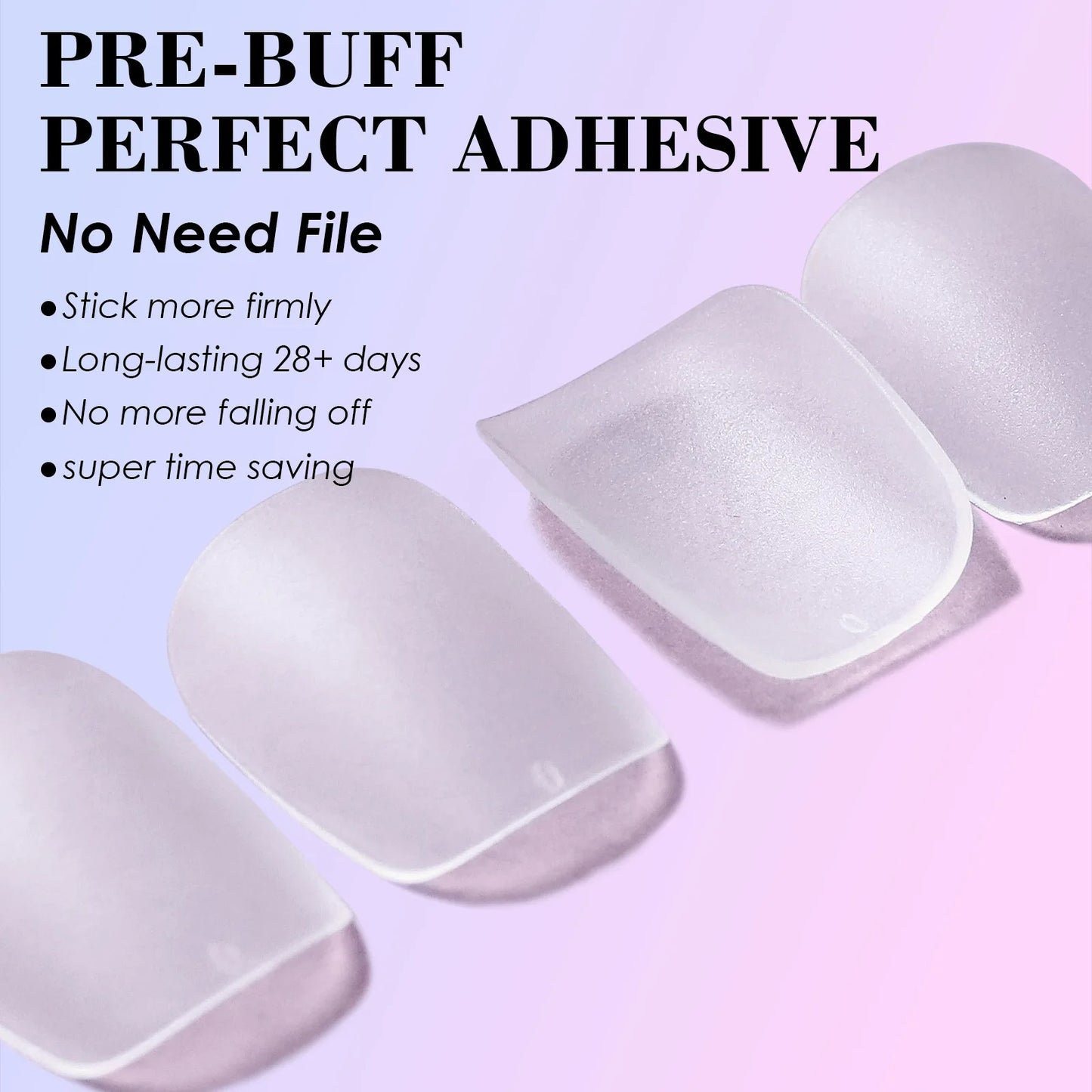 New 300pcs Matte Fake Nails NO Polishing Press on False Nails Medium Short Design High Matt Soft Gel Nail Tips for Extension