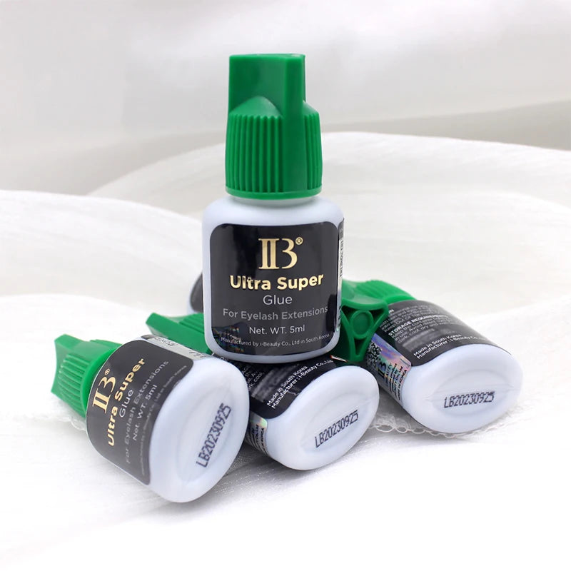 1 Bottle IBeauty Ultra Super Glue Individual Fast Drying Eyelash Extensions IB Green Cap 5ml False Lava Lash Glue Makeup Tools