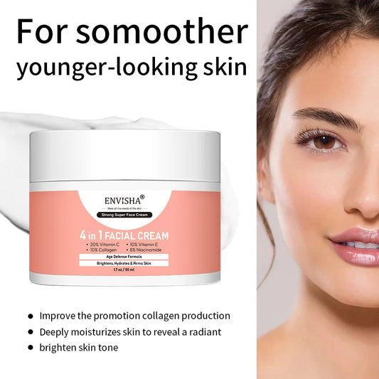 Collagen Facial Cream Face Skin Care Anti-Aging Wrinkle Whitening Deeply Moisturizing Shrink Pores Hyaluronic Acid Niacinamide