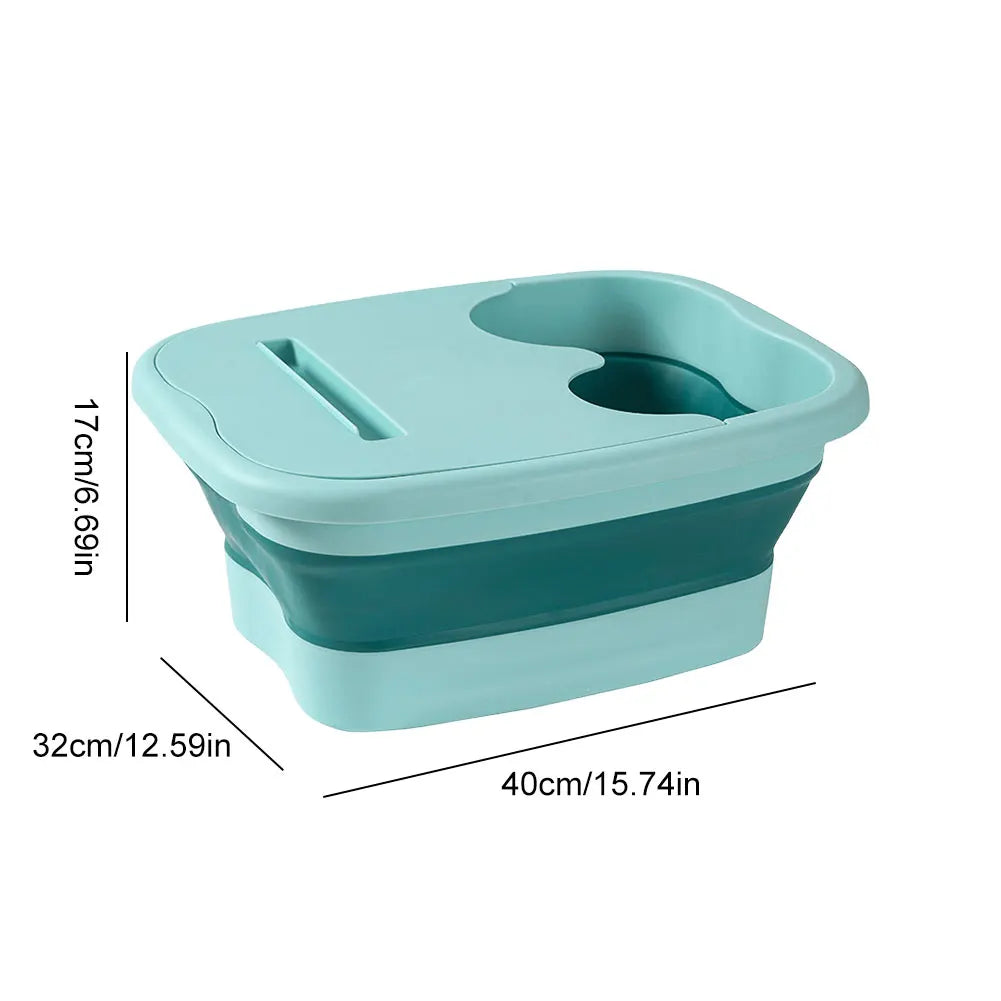 Footbath Massage Bucket Easy To Store Foldable Foot Bath Tray Collapsible Foot Soak Bucket for Relaxing and Pain Relief