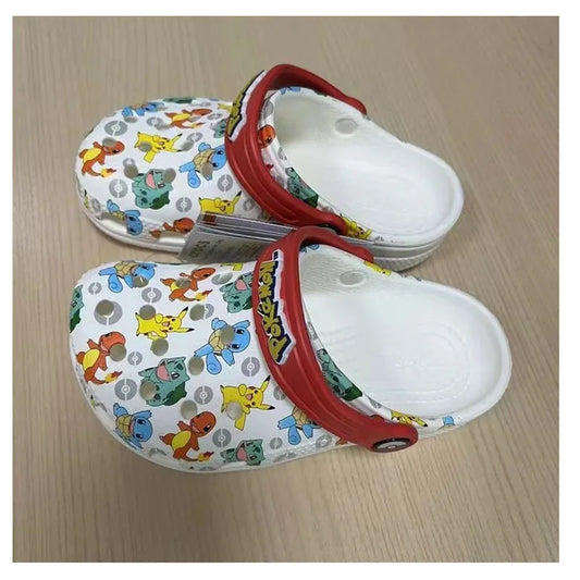 Hole Cartoon Anime Sandal Boys Slippers Eva Soft Sole Outer Sandals Home Anti Slip Toe Caps Beach Shoes Summer Slippers Children