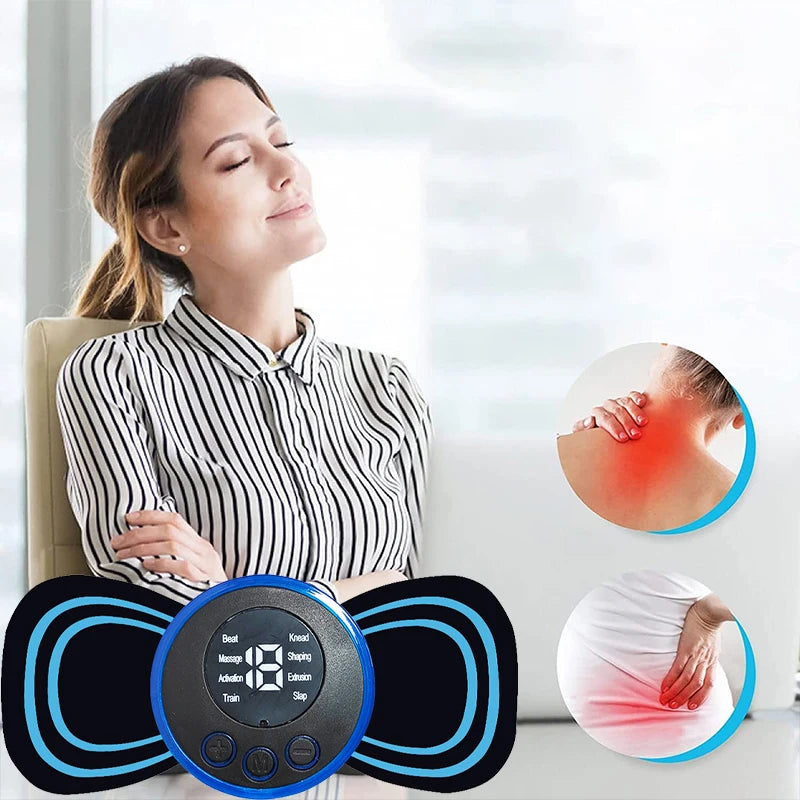 Intelligent Massage Foot Pad Cervical Neck Massager Patch Multi-Stage Adjustable Muscle Massager Combination Set
