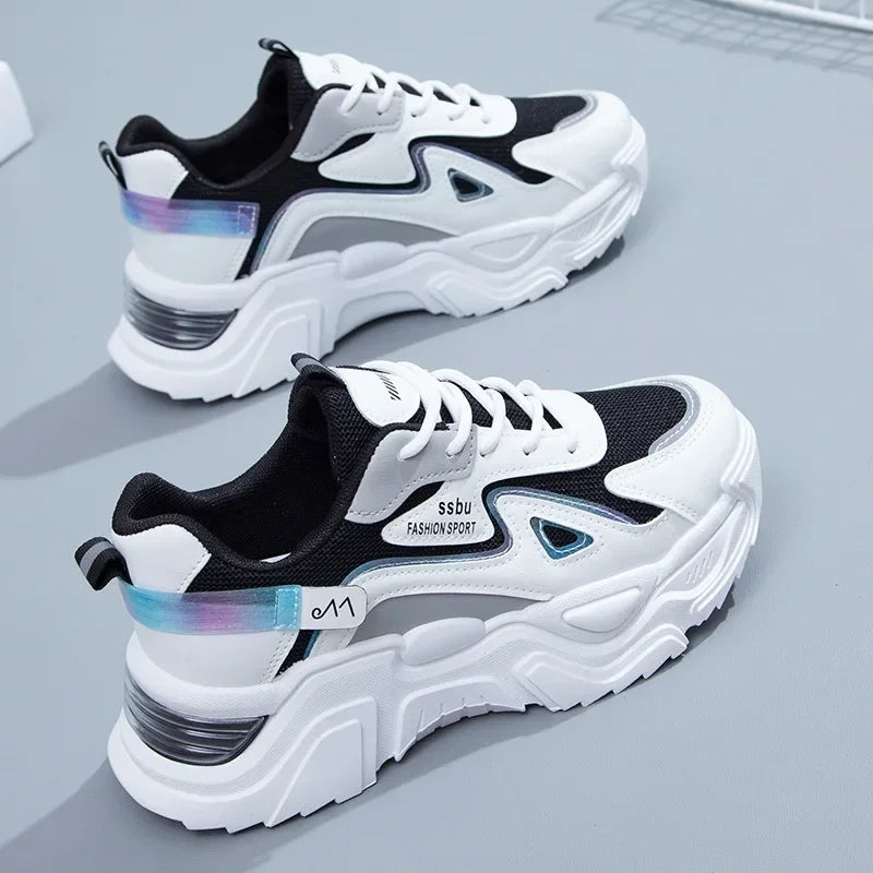 Women's Sneakers Women Platform Flat Shoes for Women Shoes white Casual Trainers Ladies Chunky Sport Shoes Female