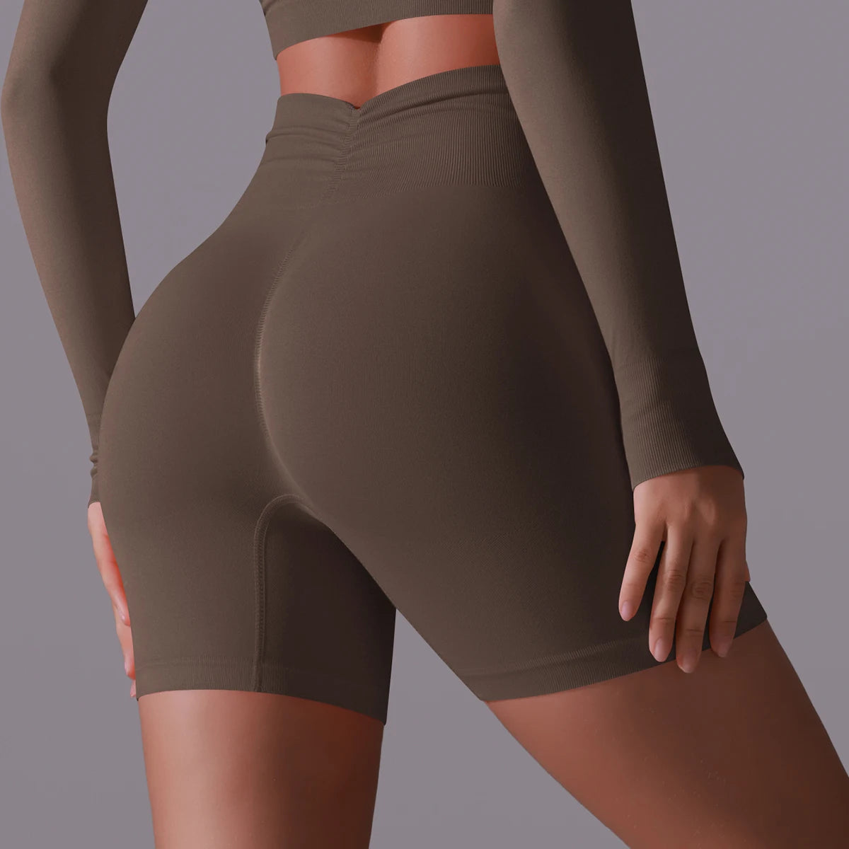 Women Yoga Shorts High Waist Workout Shorts Fitness Yoga Lift Butt Fitness Ladies Yoga Gym Running Short Pants Sportswear