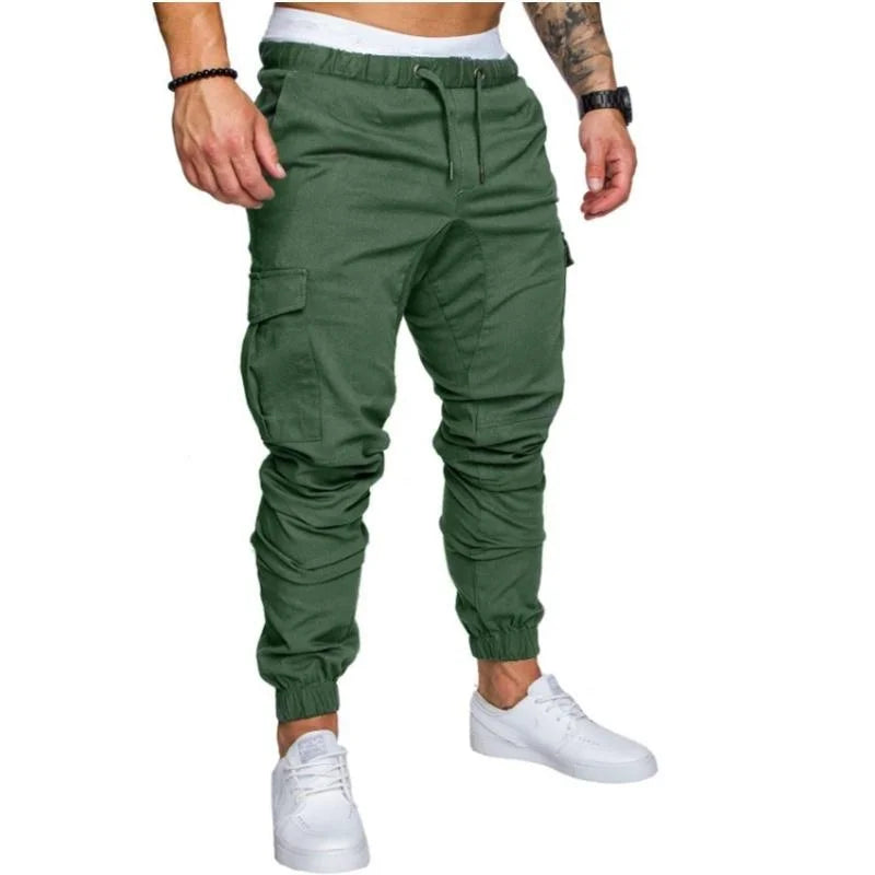 Men's overalls Fitness Training Sports Pants Jogger Men's Fashion Casual Feet Sports Pants Bottoms Sportswear