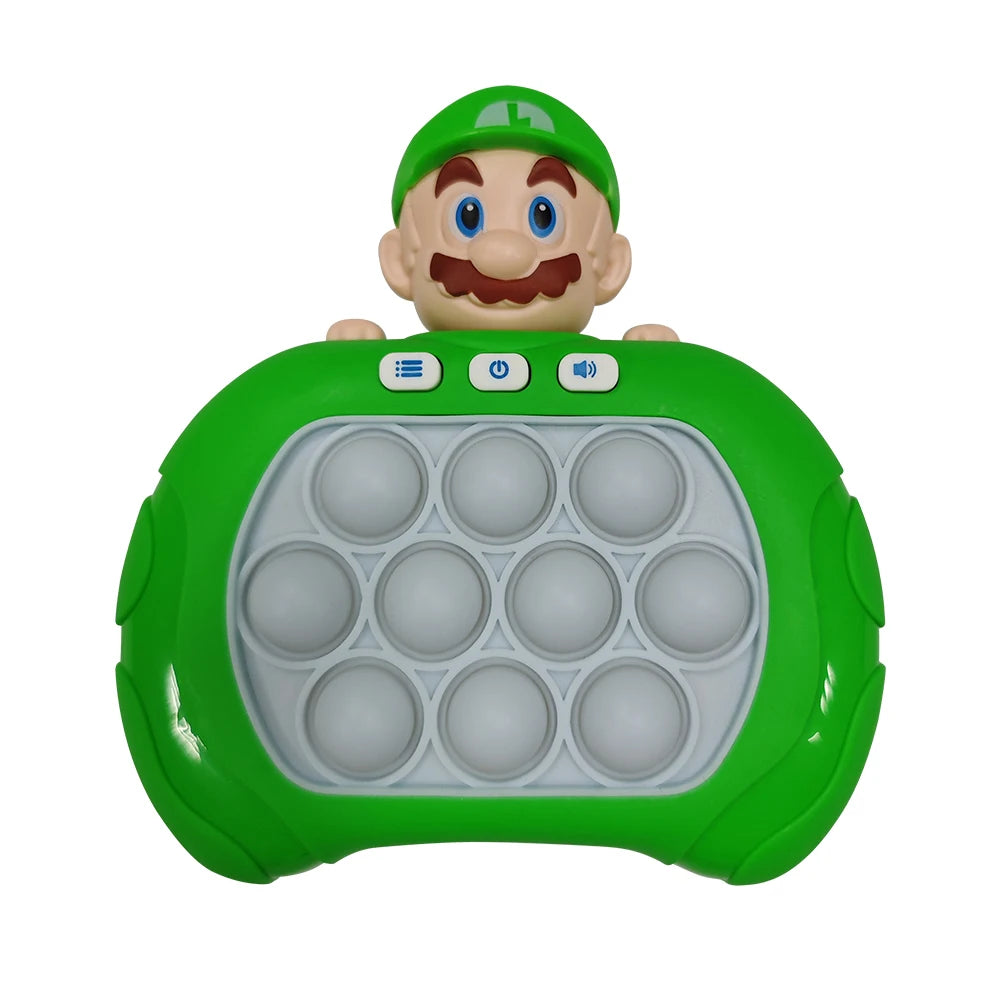 New Sanrio Stitch Quick Push Bubbles Game Machine for Kids Fun Whac-A-Mole Squeezer Anti Stress Sensory Fidget Toy New Gifts