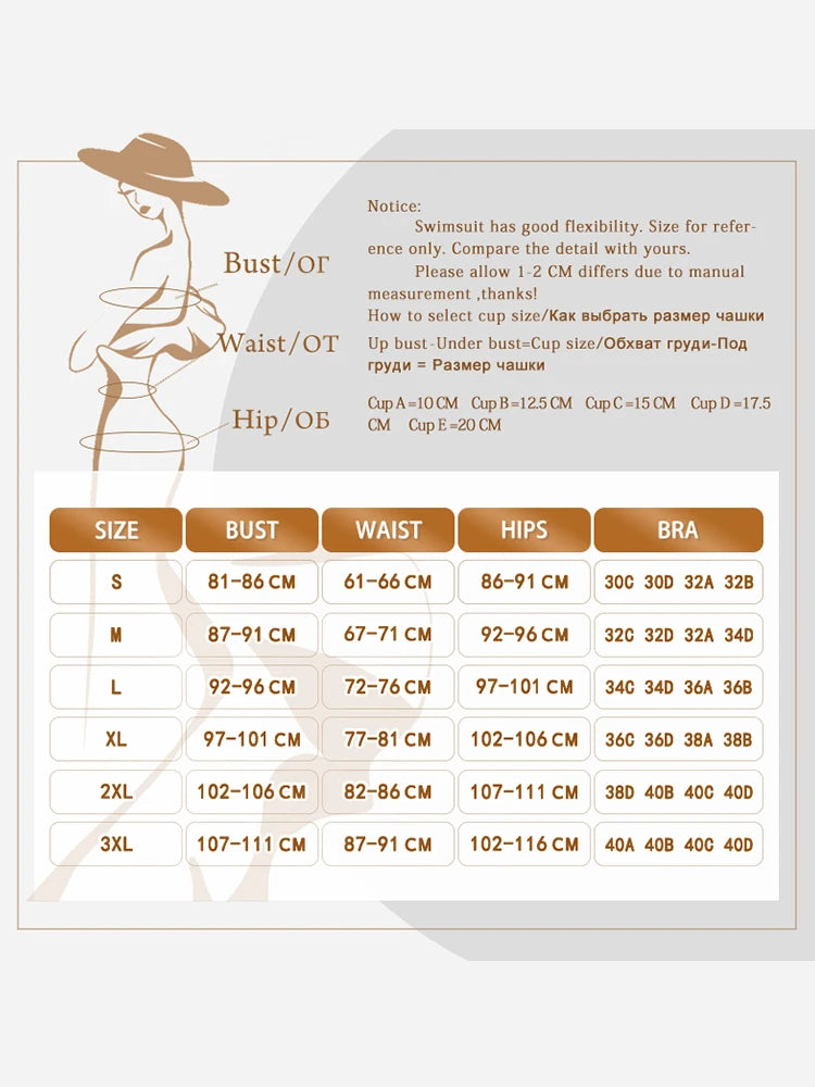 Push Up Swimsuit 2025 Bikinis Print Women Swimwear Cup Biquinis Brazilian Bikini Sets 2024 Bathing Suits Beach Wear Summer