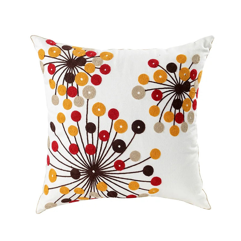 Bohemian Pillow Cover Canvas Towel Embroidered Throw Pillow Case Decor Home Sofa Cojines Cushion Covers Office Supplies 45x45