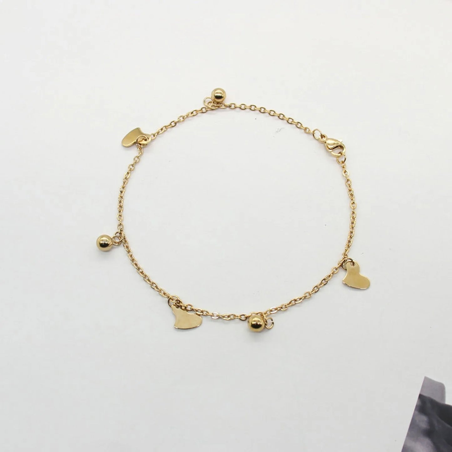 1PC Stainless Steel Star Heart Butterfly Anklet Gold Color Pendants Chain Anklet For Women Summer Beach Foot Show Sandal Jewelry