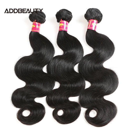 Human Hair Bundles for Women Addbeauty Body Wave Unproccessed Raw Virgin Human Hair Weft Natural Color Double Drawn Hair Weave