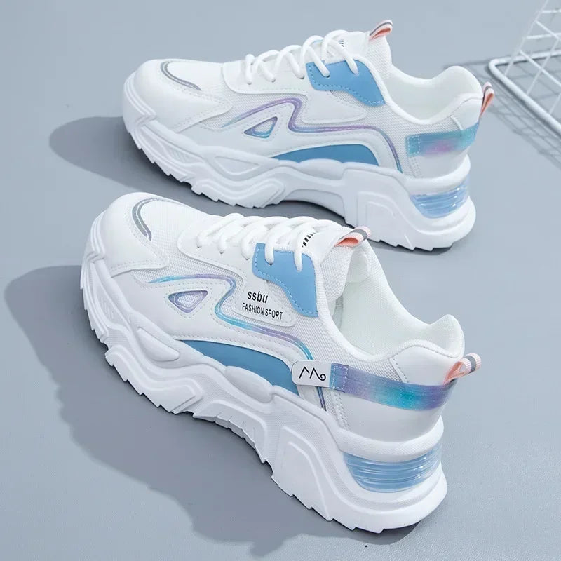 Women's Sneakers Women Platform Flat Shoes for Women Shoes white Casual Trainers Ladies Chunky Sport Shoes Female