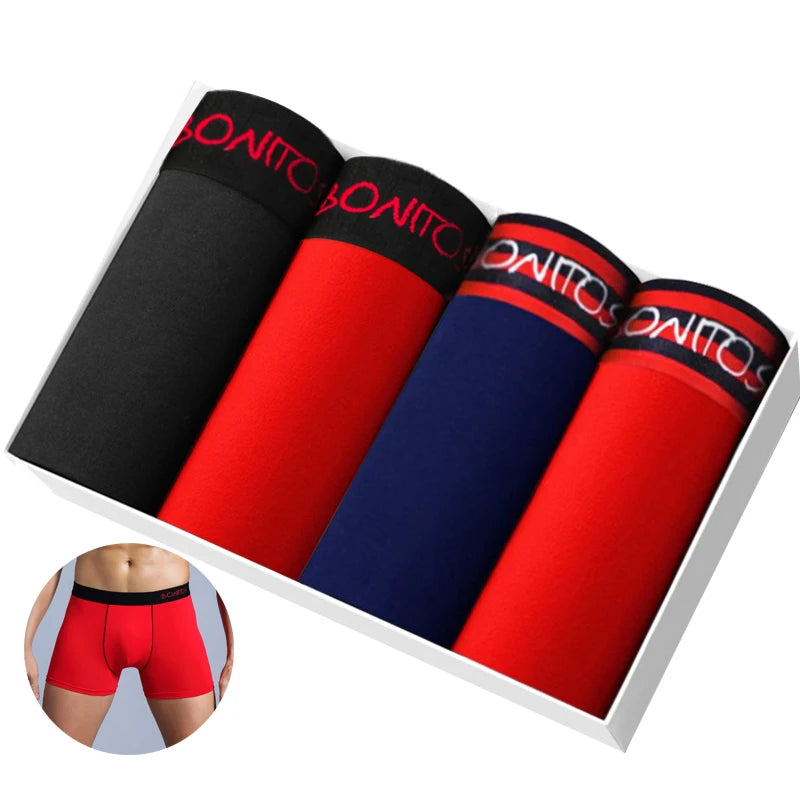 4pcs Cotton Boxers For Man Underwear Slip High Quality Men's Panties Sexy Homme Underpants Boxer Shorts calecon Trunks