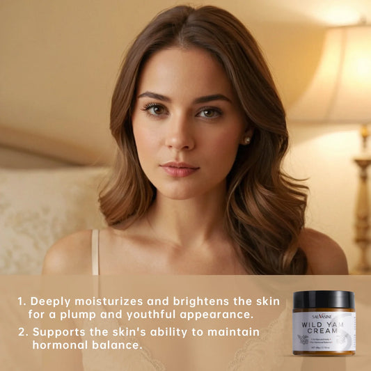60g Wild Yam Cream for Hormone Balance Organic Deeply Hydrating Facial Cream Skin Moisturizing for All Skin Types