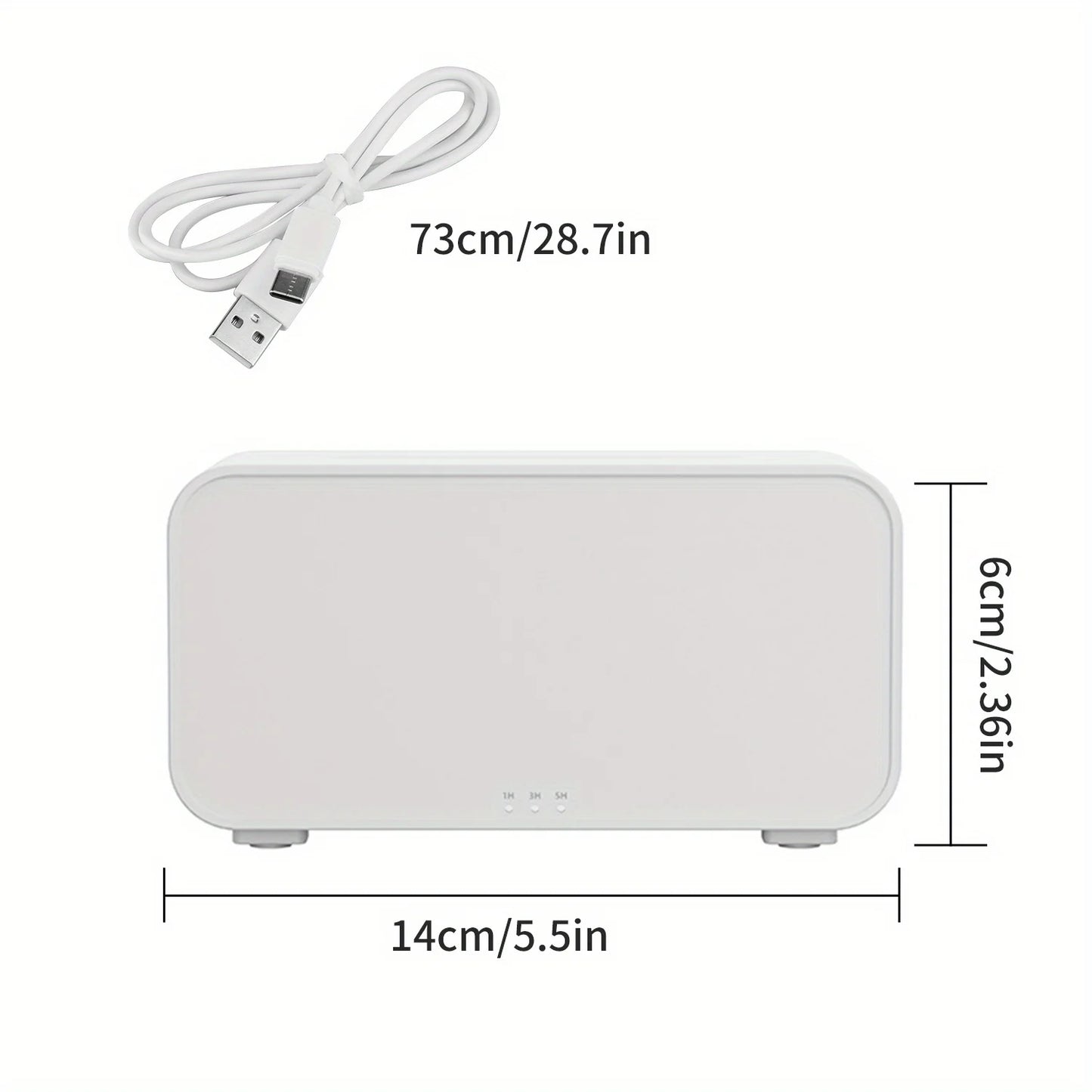 New Mini Desktop Simulation Flame Humidifier 7-Color Night Lights Can add Essential Oil Timing Setting USB Diffuser Aromatherapy