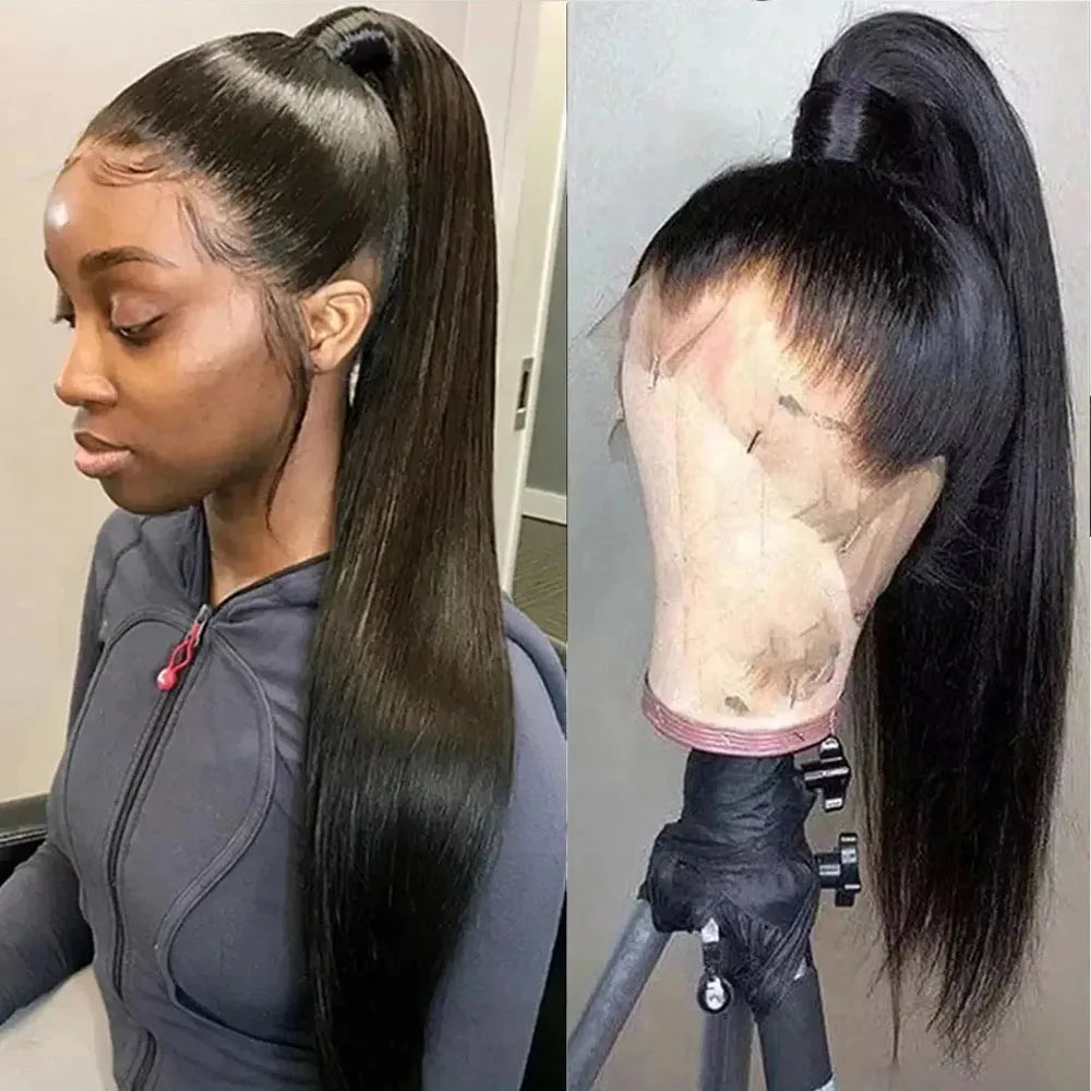 360 Lace Front Wigs Human Hair pre plucked Straight Lace Front Wigs Human Hair Full Lace Human Hair Wigs For Black Women