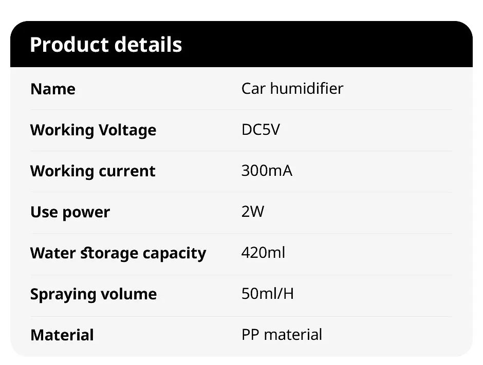 1 PCS Portable 390ml Air Humidifier Aromatherapy Humidificador For Home Car USB Sprayer With LED Color Night Lamp Purifier